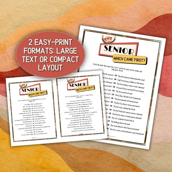 easy to read or seniors