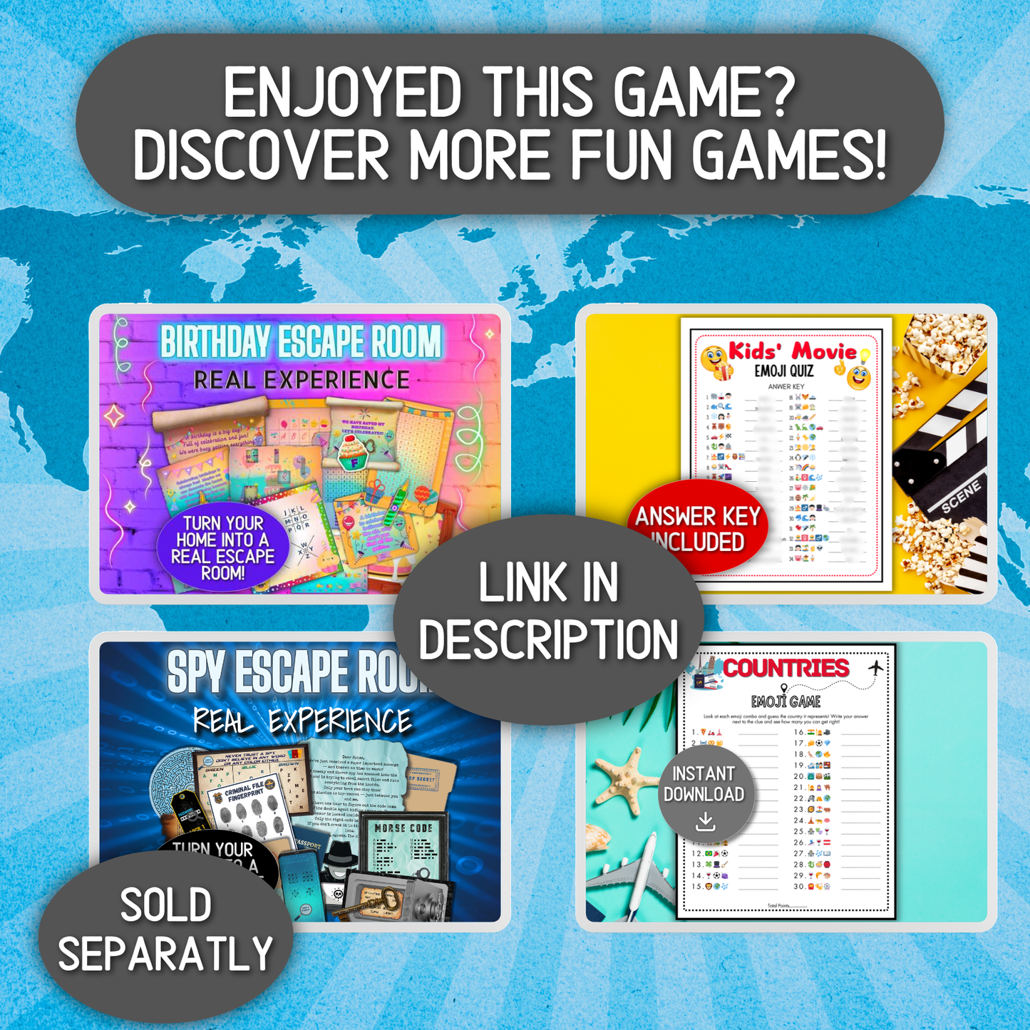 printable escape room kits