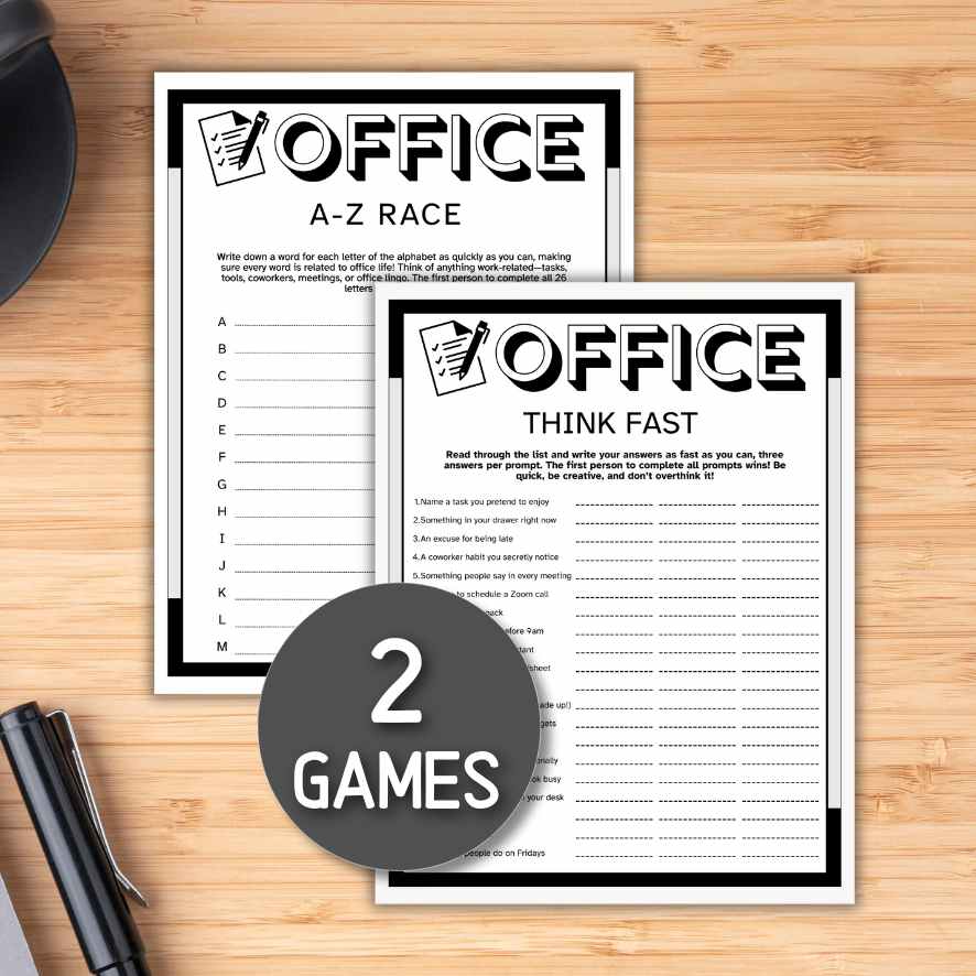 Think Fast Edition THINK FAST TEAM BUILDING GAMES – The Game Room