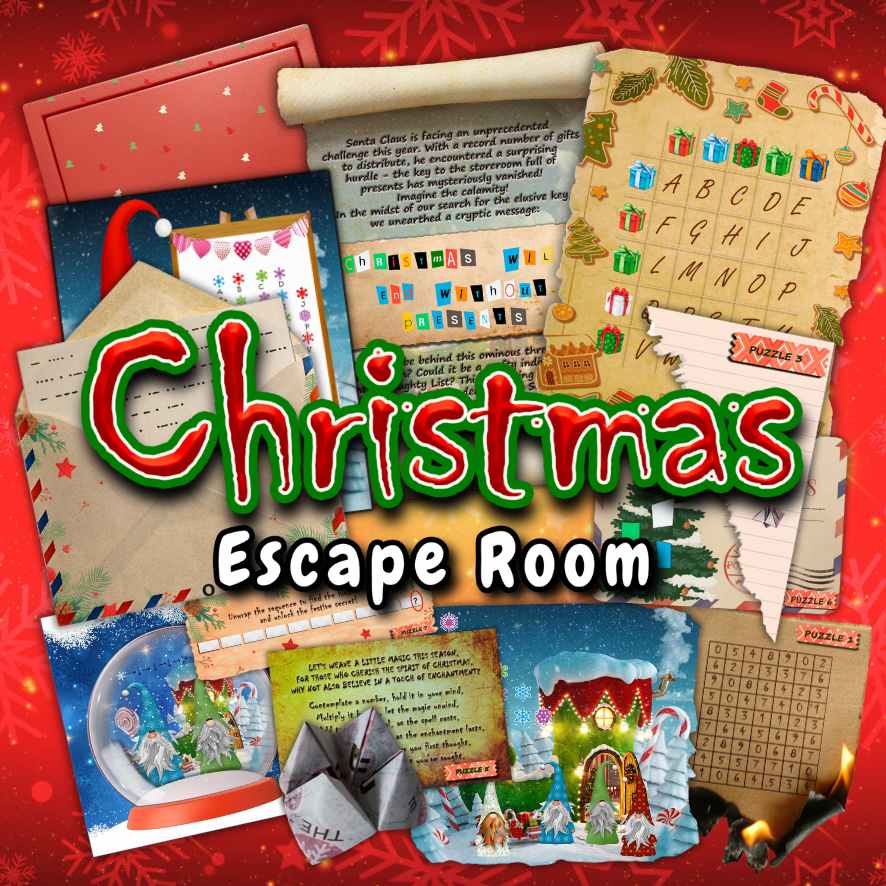 Christmas Escape Room Kit Printable Game for Families – The Game Room