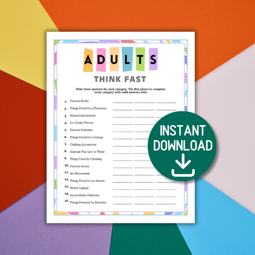 party activity for adults