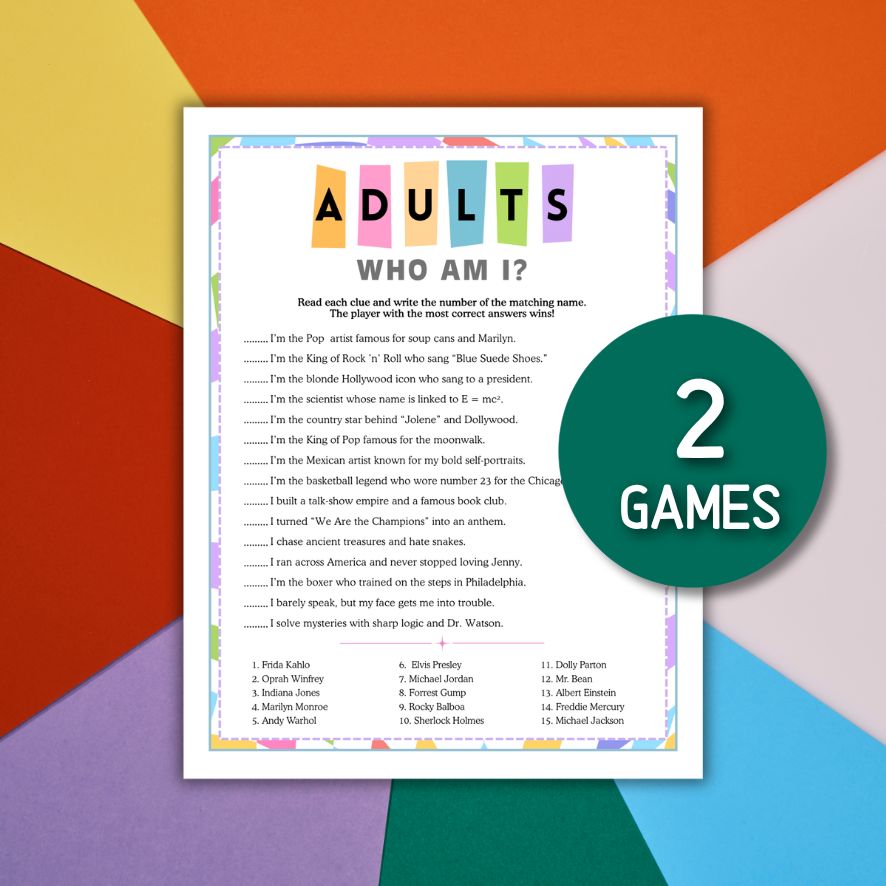 who am i game for adults


