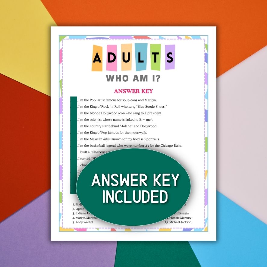 printable guessing game