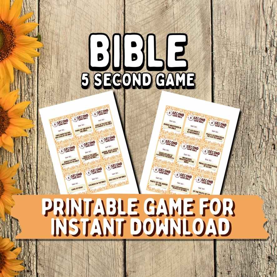 Five Second Bible Trivia