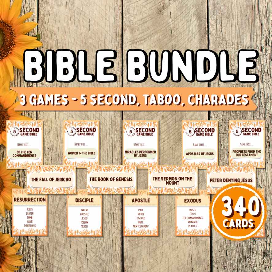 BIBLE GAME BUNDLE PRINTABLE GAMES – The Game Room