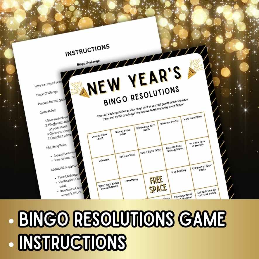 Interactive Bingo for Resolutions