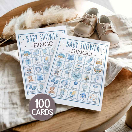 baby shower boy bingo