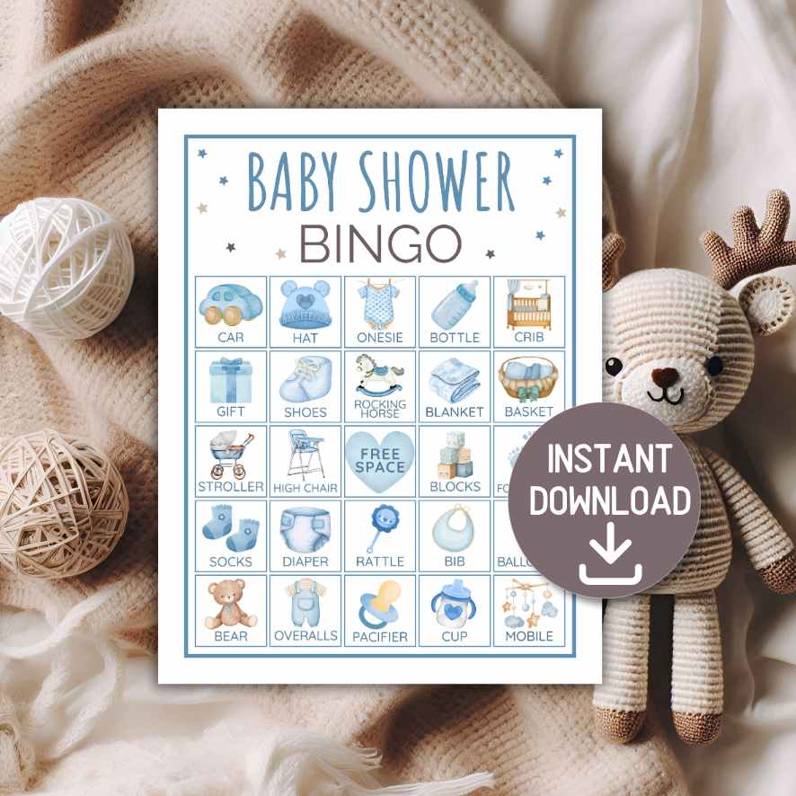 bingo for baby boy shower

