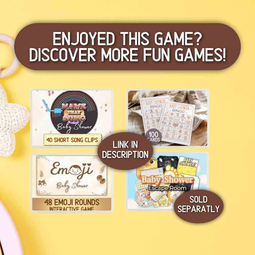 baby shower games for large groups