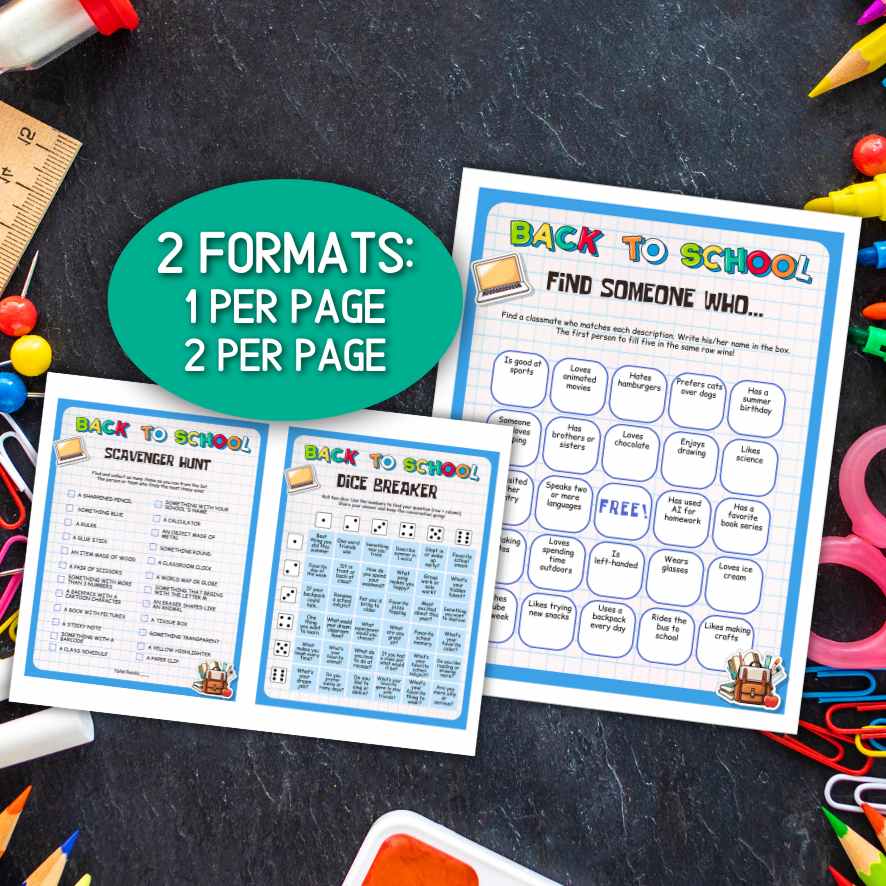 first week of school activities