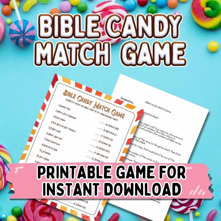Printable Bible Verses Match Game