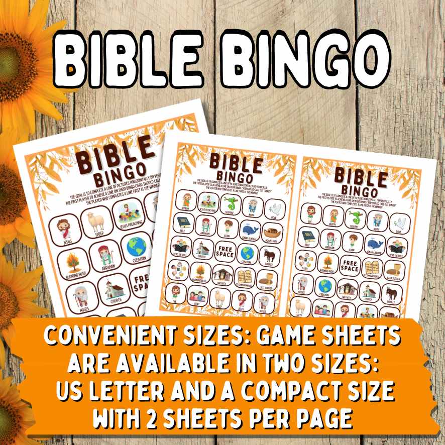 BIBLE BINGO PRINTABLE – The Game Room BIBLE BINGO PRINTABLE – The Game Room