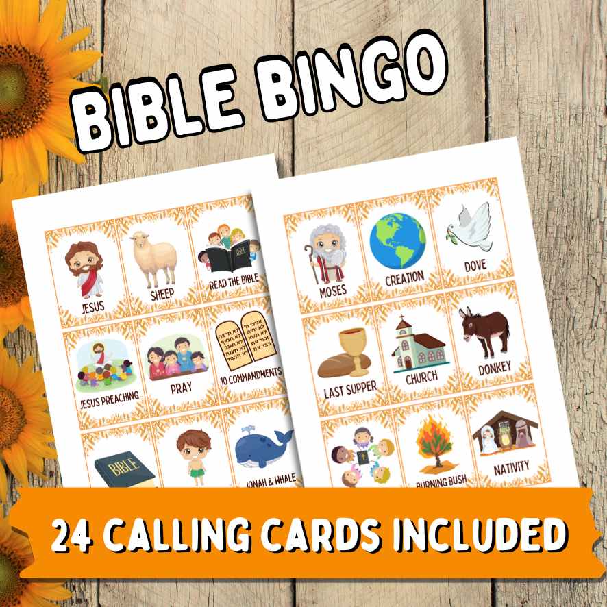 BIBLE BINGO PRINTABLE The Game Room