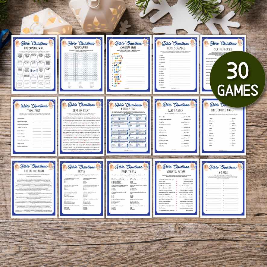 christian games for christmas
