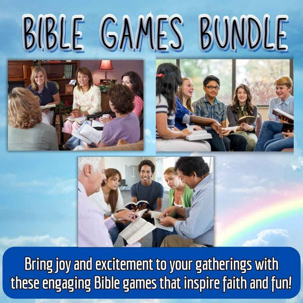 Scripture Man Game Printable Bible Games Bundle, 24 Christian Activities – The Game Room