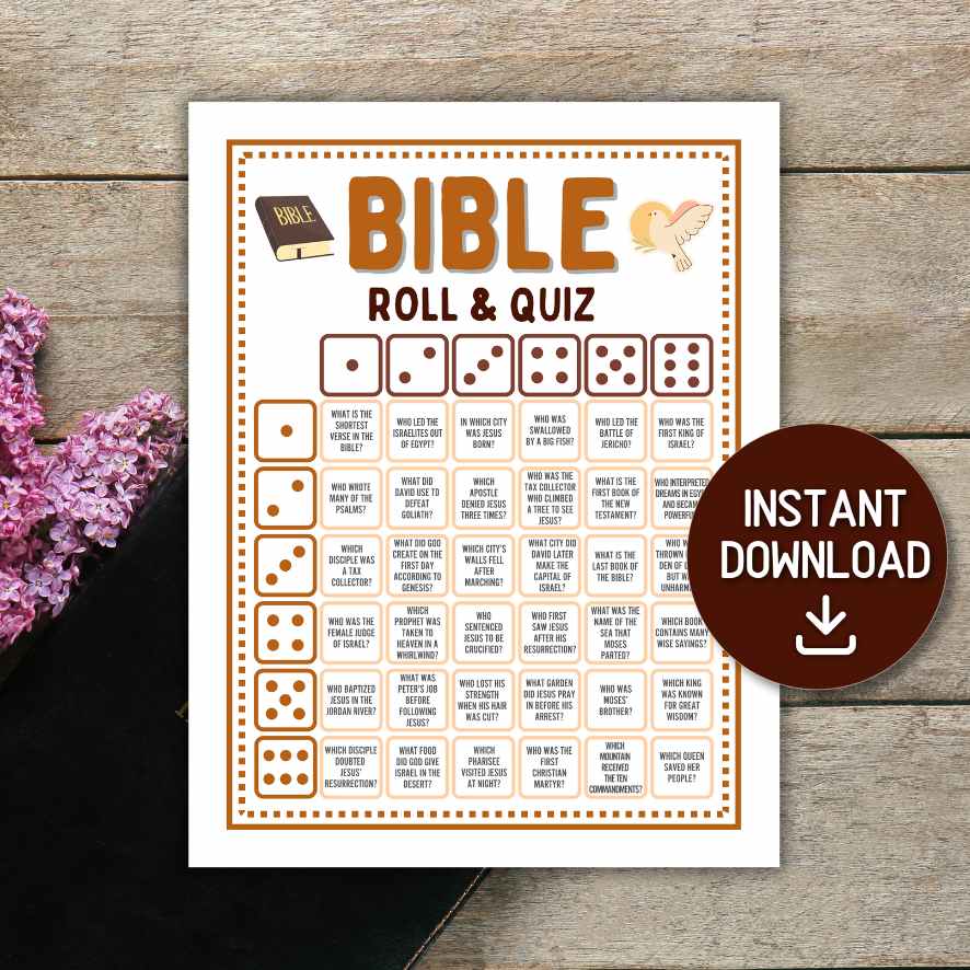 dice game quiz icebreaker bible edition