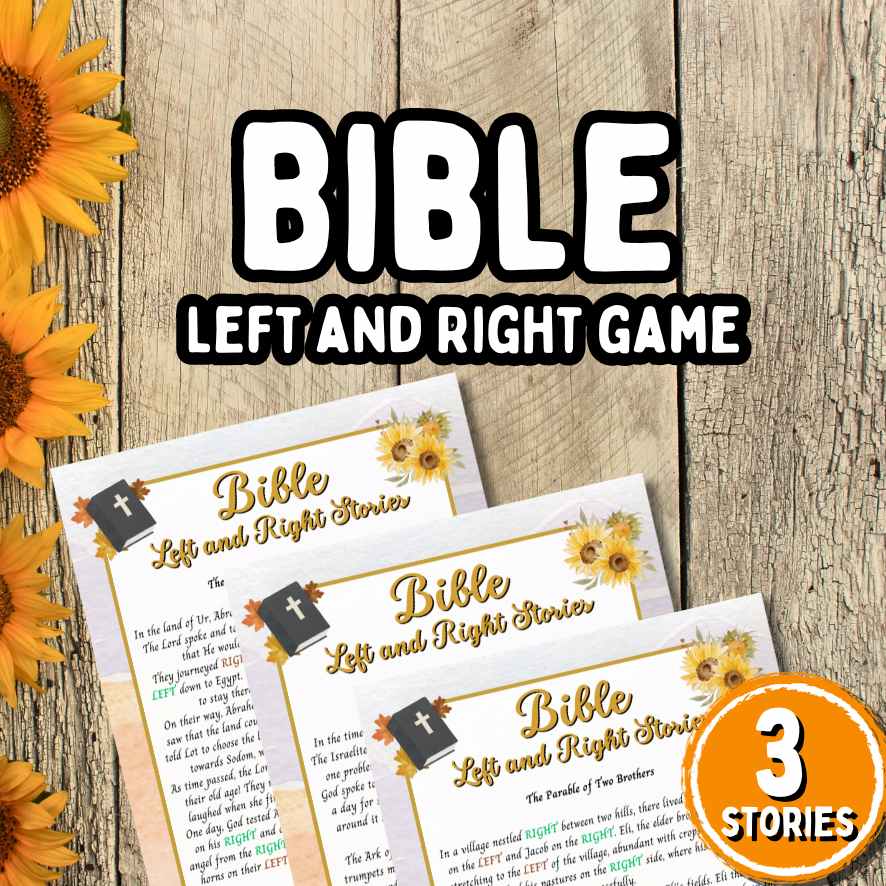 left right bible story game