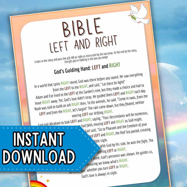 BIBLE LEFT RIGHT GAME – The Game Room