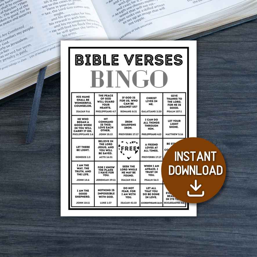 religious bingo cards