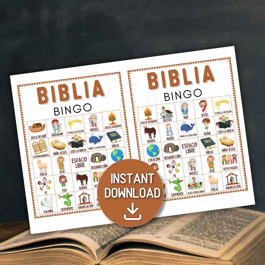 tarjetas de bingo biblico

