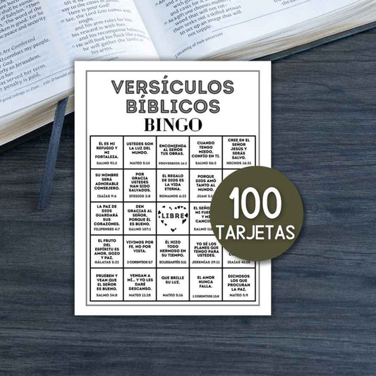 versículos bíblicos bingo imprimible