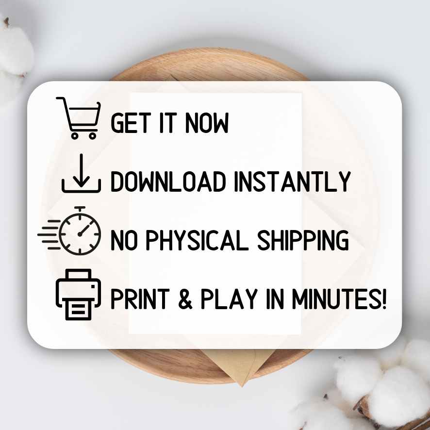 hand draw baby shower bingo printable