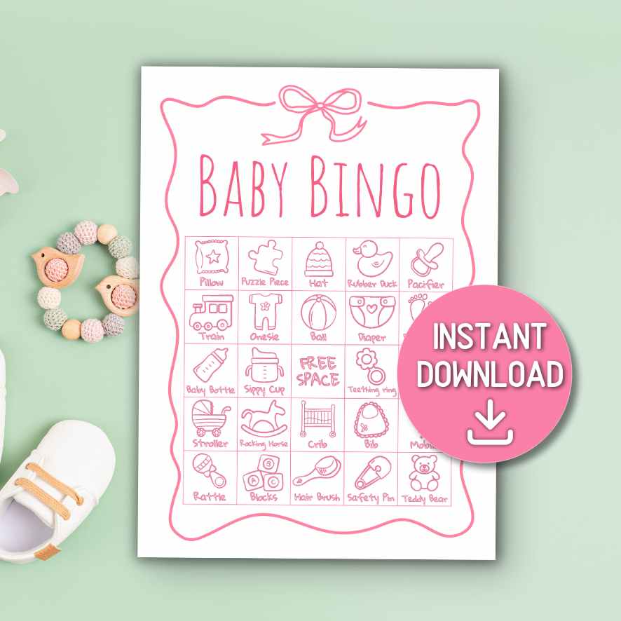 baby coquette bingo cards