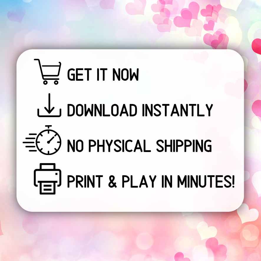 valentines day bingo sheets