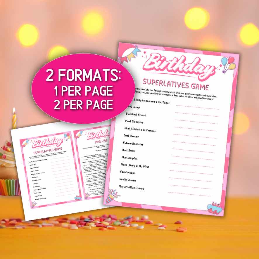 birthday party games girls

