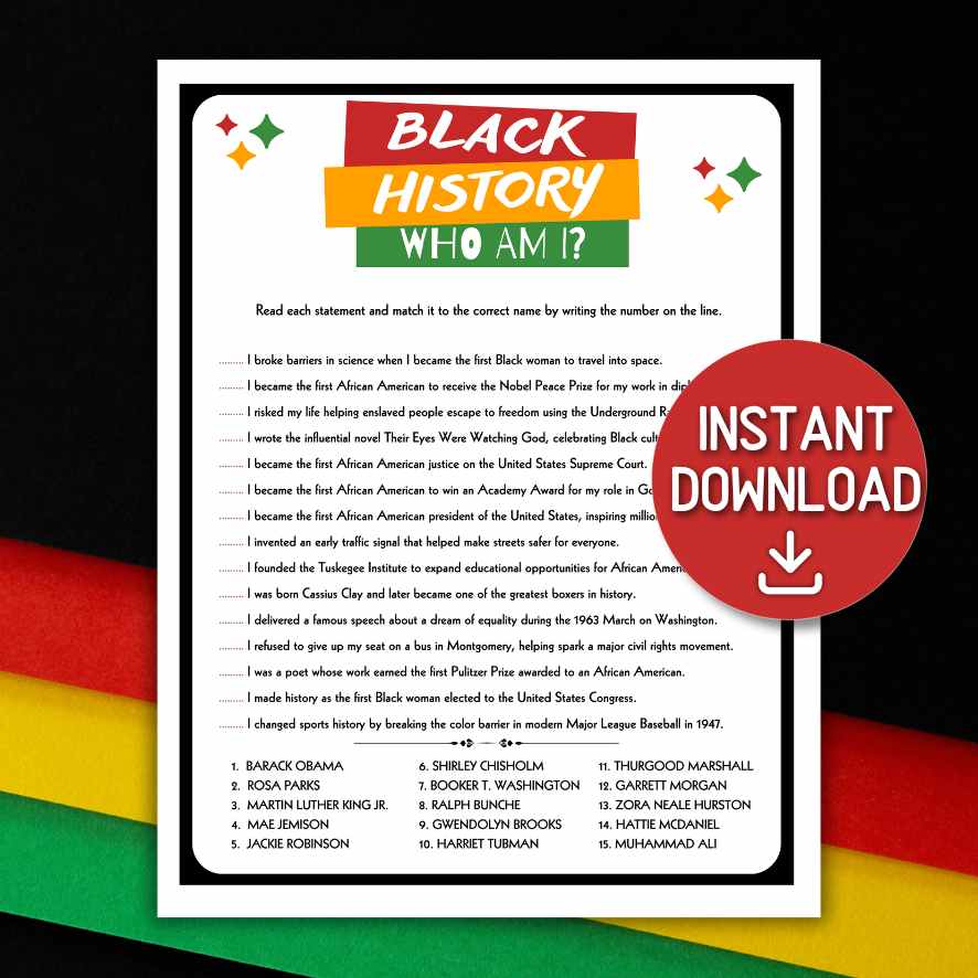 black history month trivia

