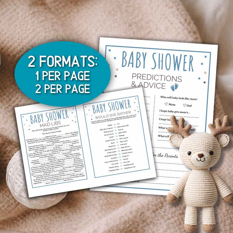 baby shower boy games printable

