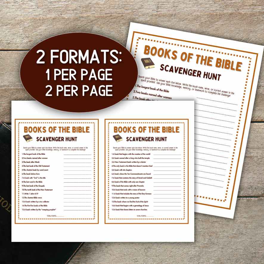 scavenger hunt clues for church