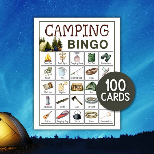 camping bingo game printable