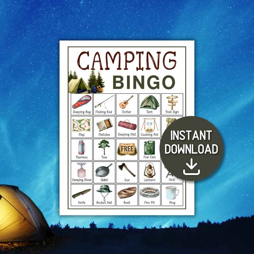 camping bingo printable