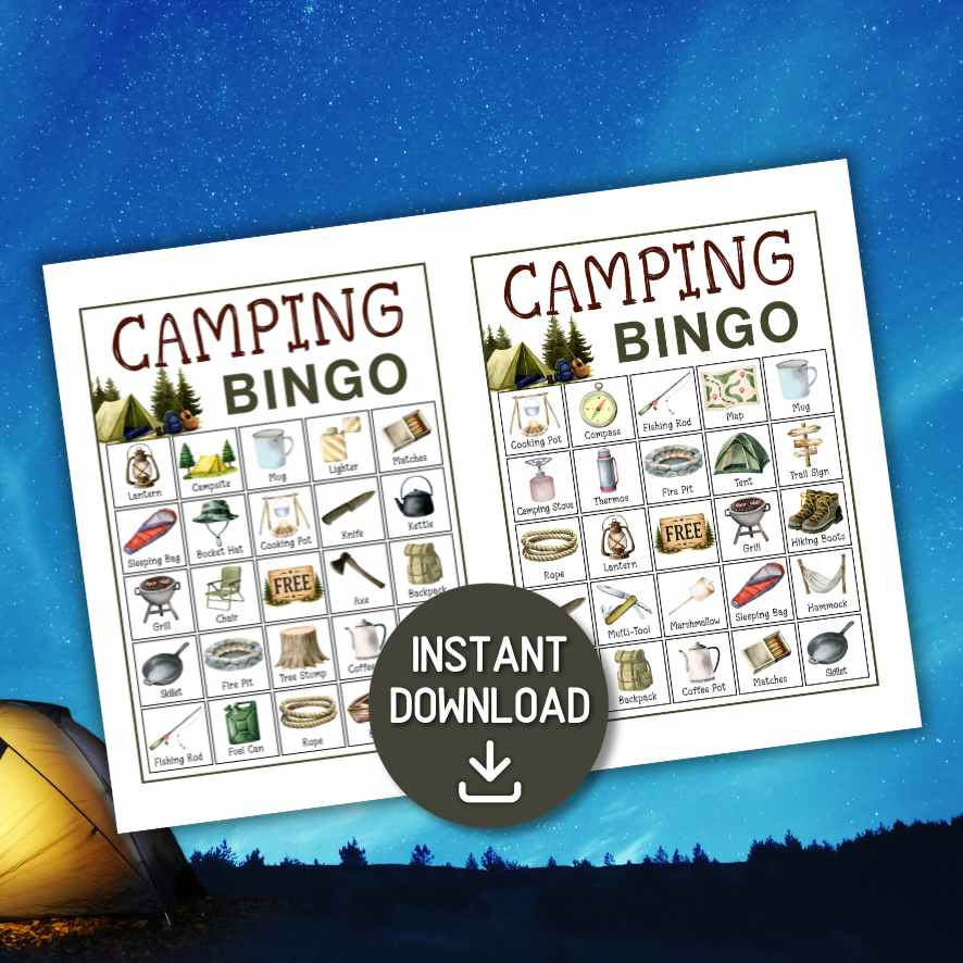 camping bingo sheets