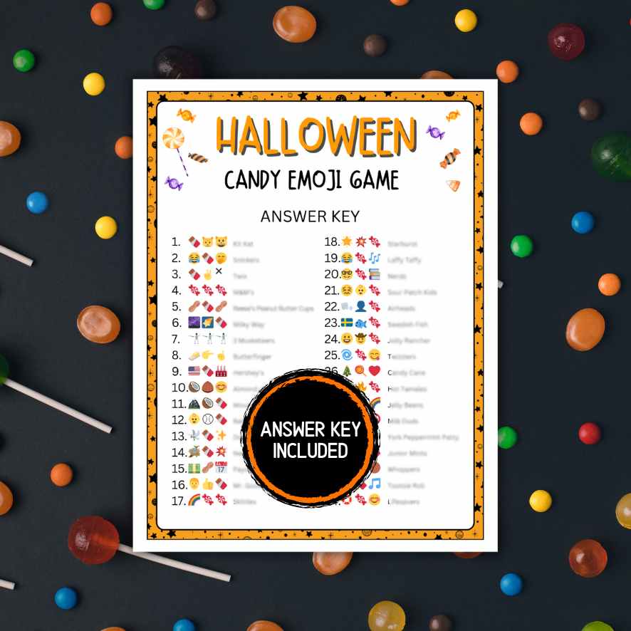 halloween emoji game for office