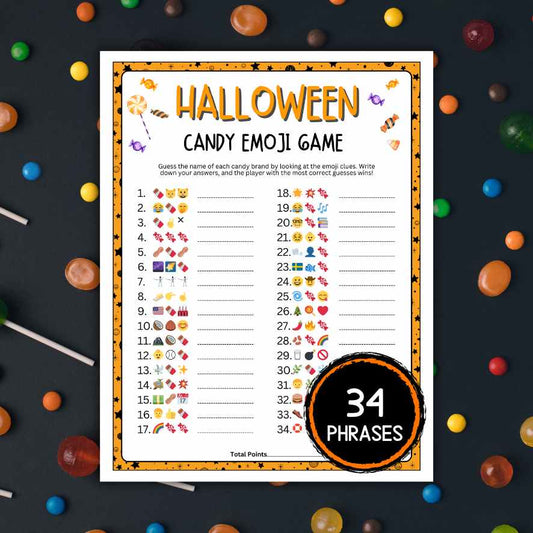 halloween candy emoji game