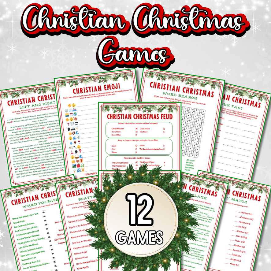 CHRISTIAN CHRISTMAS GAMES PRINTABLE – The Game Room