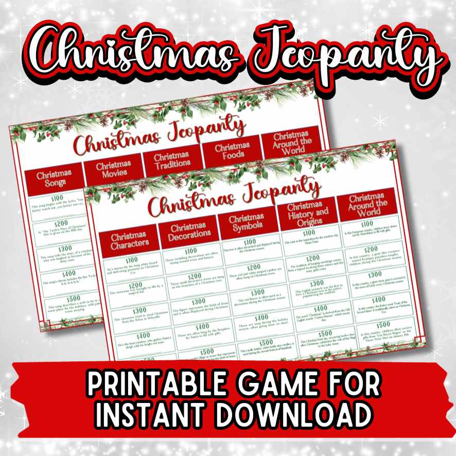 Christmas Family Game Printable