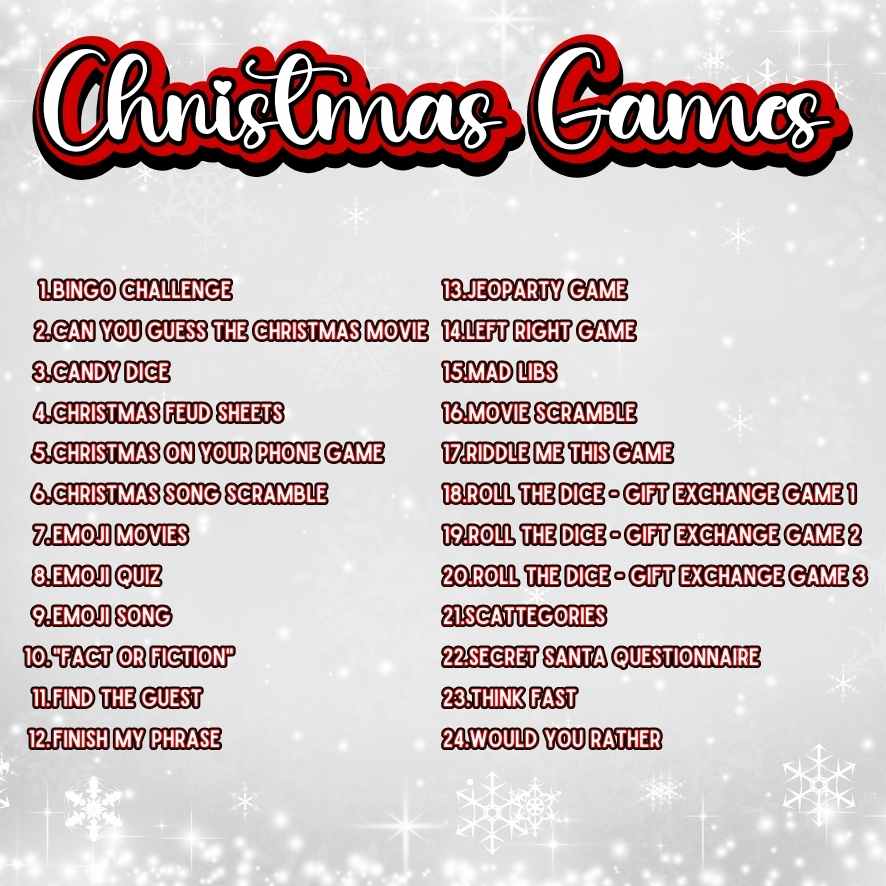 Family-Friendly Holiday Games