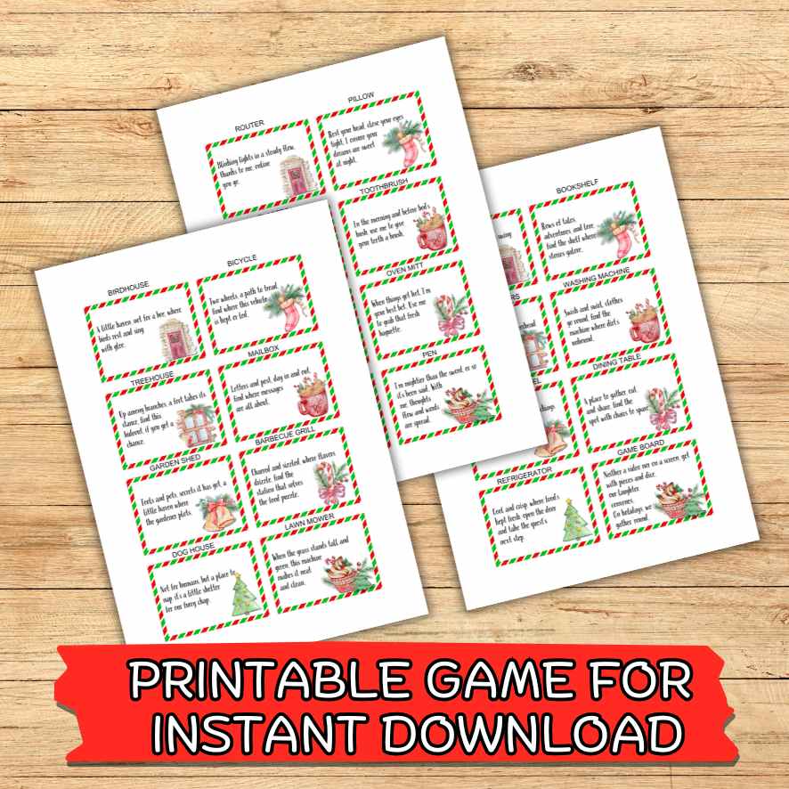 christmas-scavenger-hunt-for-adults-teens-the-game-room for Free Printable Christmas Treasure Hunt Clues For Adults CHRISTMAS SCAVENGER HUNT FOR ADULTS & TEENS – The Game Room for Free Printable Christmas Treasure Hunt Clues For Adults