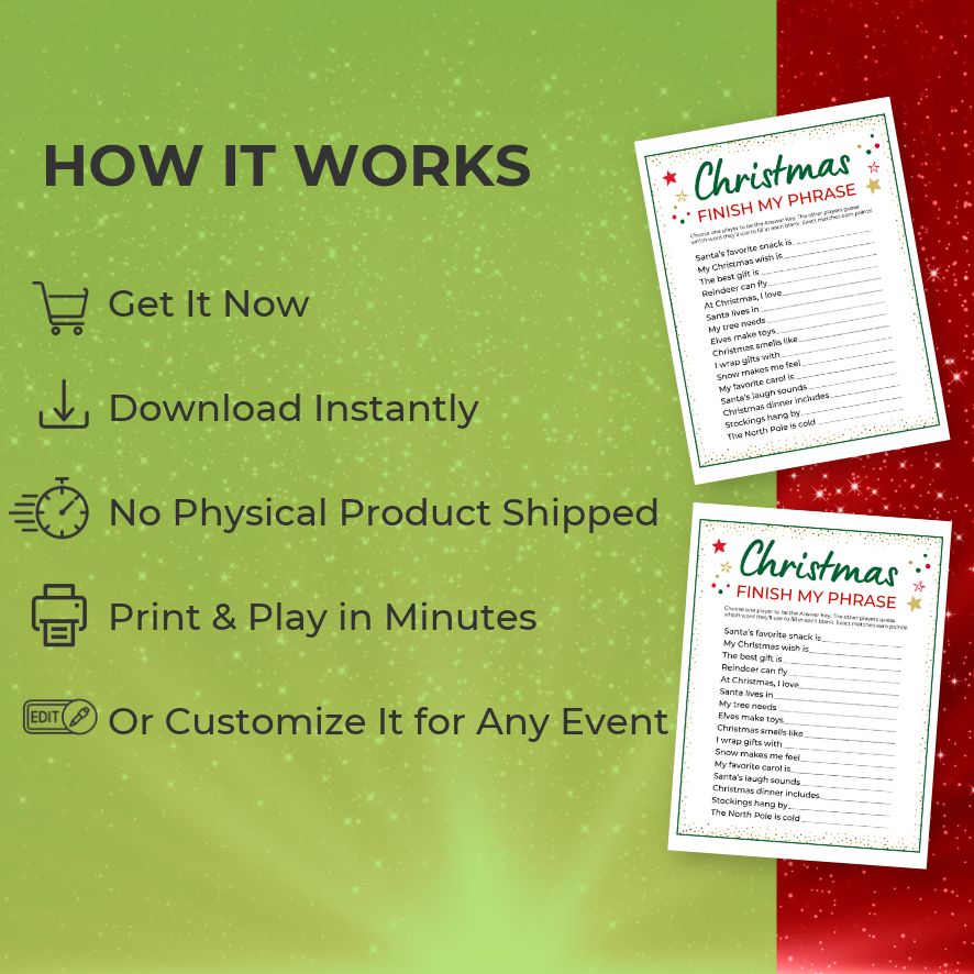 Xmas party games


