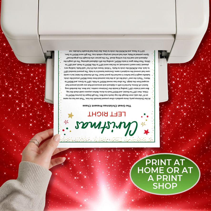 christmas gift exchange printable