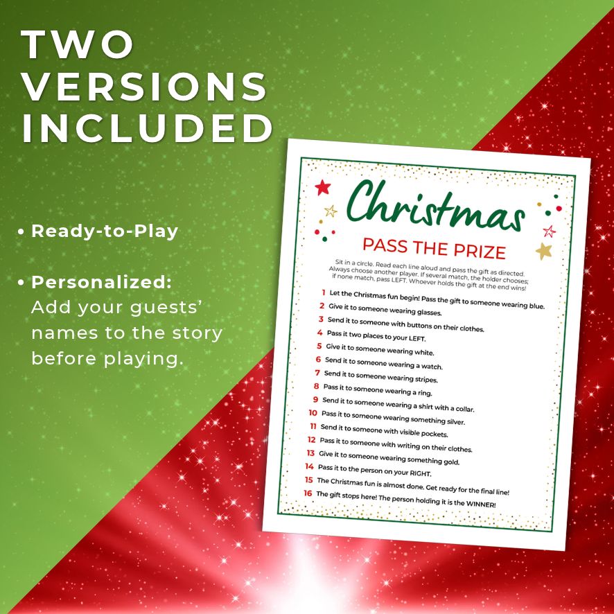 editable canva christmas party game