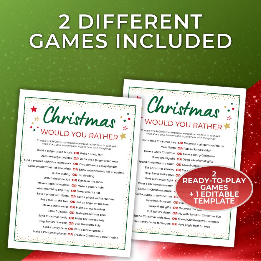 christmas would you rather game