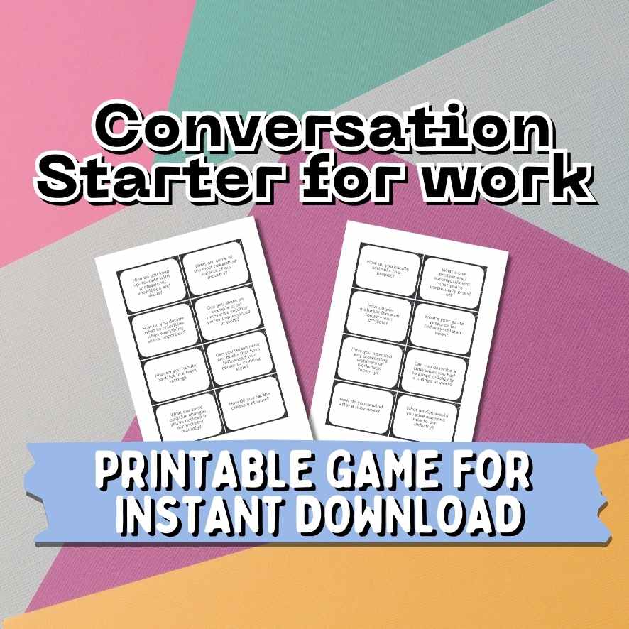 Printable Discussion Cards