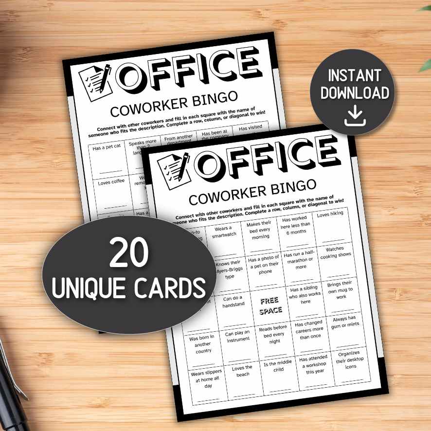 coworker bingo