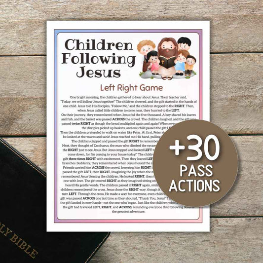 left right game children´s ministry