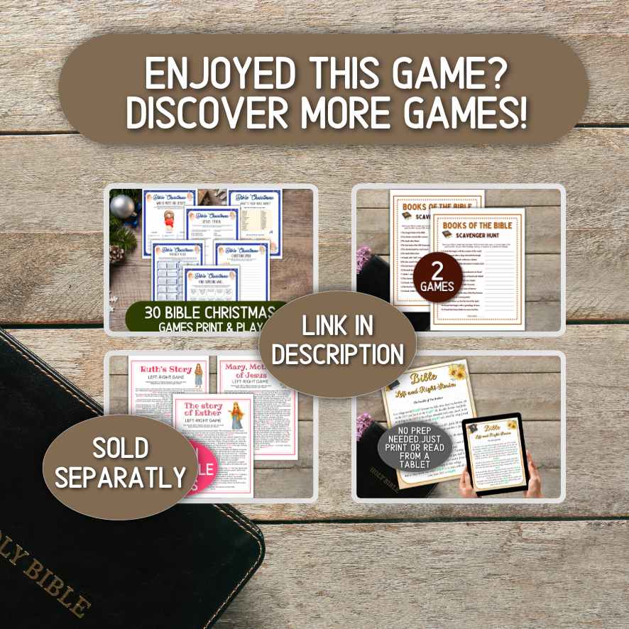 kids church group games