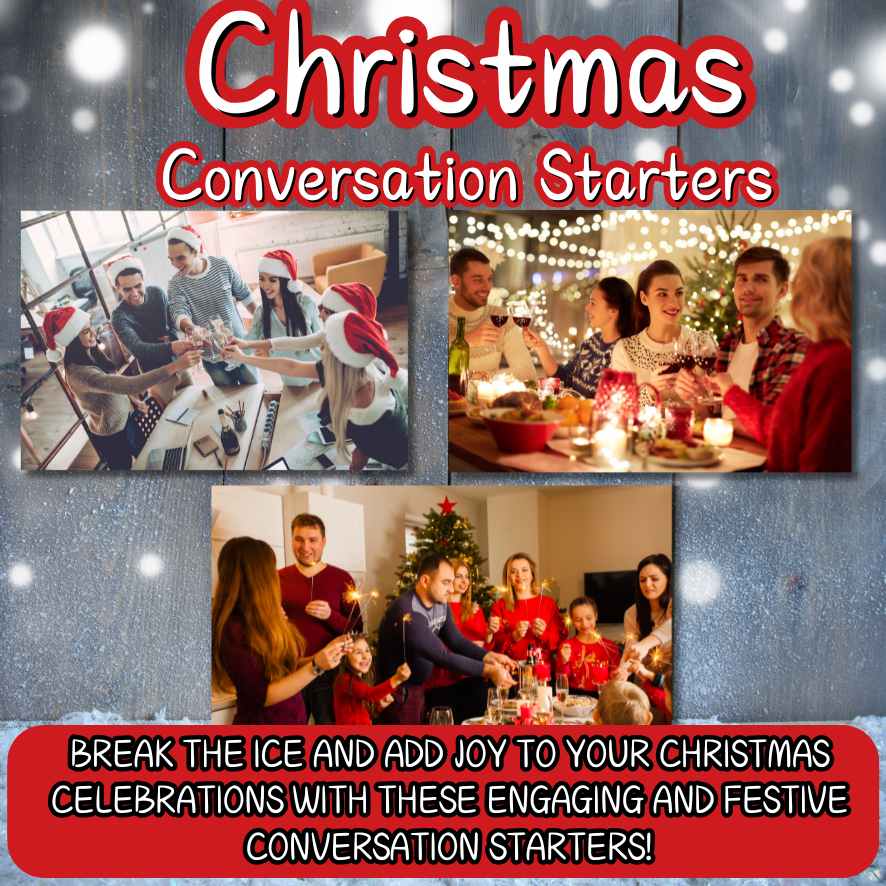 christmas conversation starters card